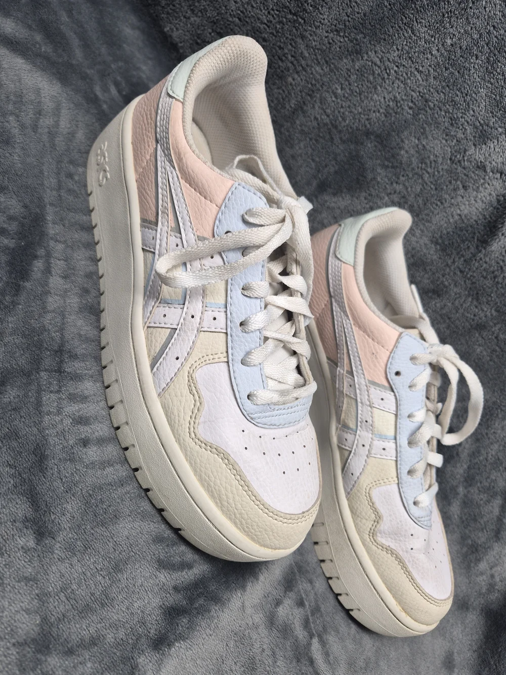 ASICS Womens Sneakers Japan  Sport Style Platform Sz 8.5 White Pearl Pink